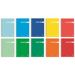 LIBRETA PLASTIPAC A5 80H 90gr 5x5 POLIPROPILENO