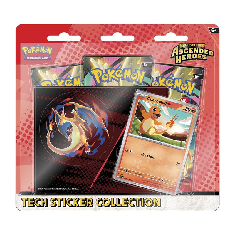 (PREPEDIDO) POKEMON TCG-MEGAEVOLUCION HEROES ASCENDENTES COLEC. CON PEGATINA ESPECIAL (INGLES)