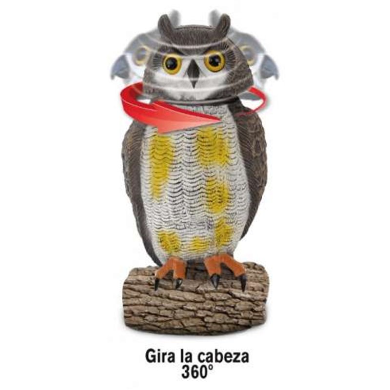 BUHO EOLICO AHUYENTA PAJAROS TICO 40X19X18CM