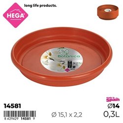 PLATO FLORI REDONDO � 15,1 CM.