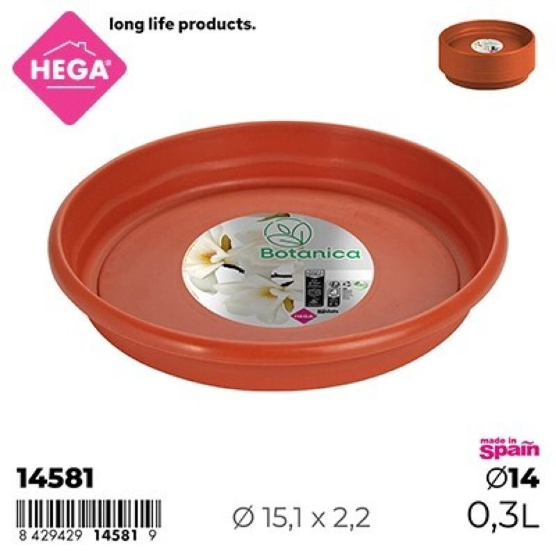 PLATO FLORI REDONDO � 15,1 CM.