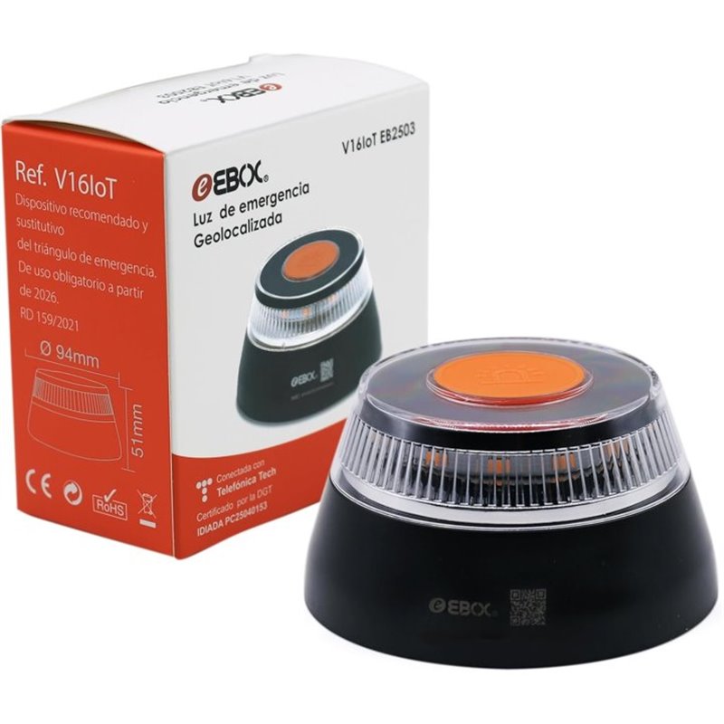 Ebox Luz De Emergencia Homologada Geolocalizada V16iot Eb-2503