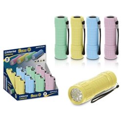 MINI LINTERNA JUPITER 9 LEDS COLORES SURTIDOS