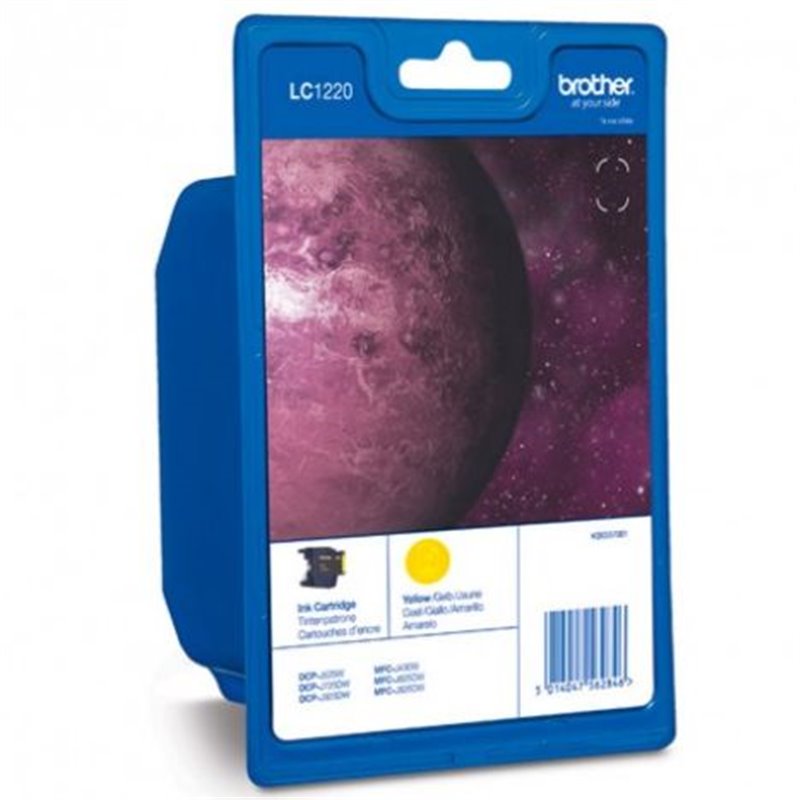 Cartucho Original BROTHER LC1220 Amarillo - LC1220YBP [ML-4.8][PAG-300]