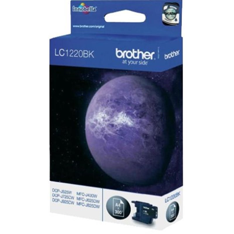 Cartucho Original BROTHER LC1220 Negro - LC1220BKBP [PAG-300]