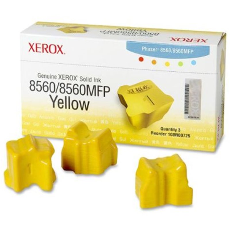 Pack Cartucho Original XEROX 108R00725 Amarillo - 108R00725 [PAG-3000]