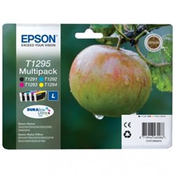 Pack Cartucho Original EPSON T1295 BK+C+M+Y - C13T12954010 [PAG-425]