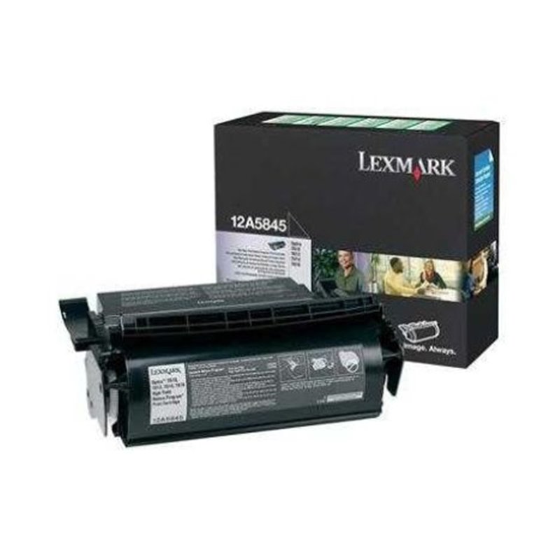 Toner Original LEXMARK 12A5845 Negro - 12A5845 [PAG-25000]
