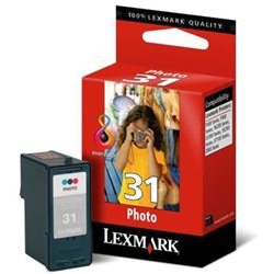 Cartucho Original LEXMARK 31 Negro Foto - 18C0031E [ML-20][PAG-135]