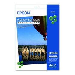 Papel Fotográfico Original EPSON Premium Semiglossy A4 20 Hojas - C13S041332