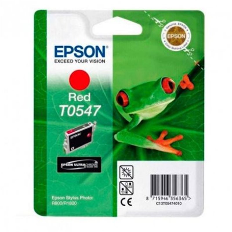 Cartucho Original EPSON T0547 Rojo - C13T054740 [ML-13][PAG-400]