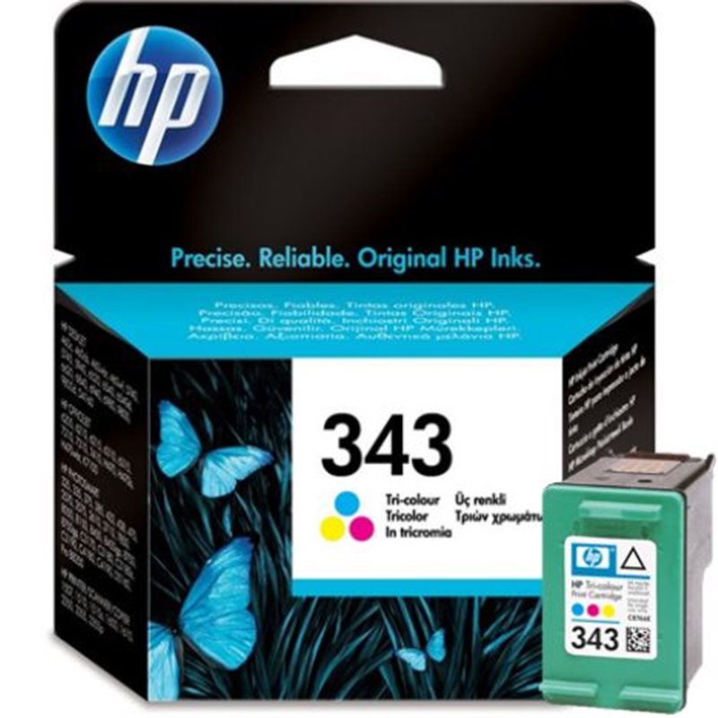 Cartucho Original HP 343 Tricolor - C8766E [ML-7][PAG-330]
