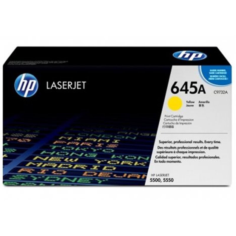 Toner Original HP 645A Amarillo - C9732A [PAG-12000]