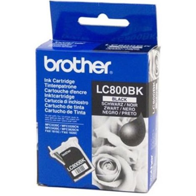 Cartucho Original BROTHER LC800 Negro - LC800BK [ML-26][PAG-500]