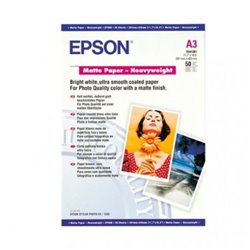 Papel Fotográfico Original EPSON Matt A3 167 gr 50 Hojas - S041261