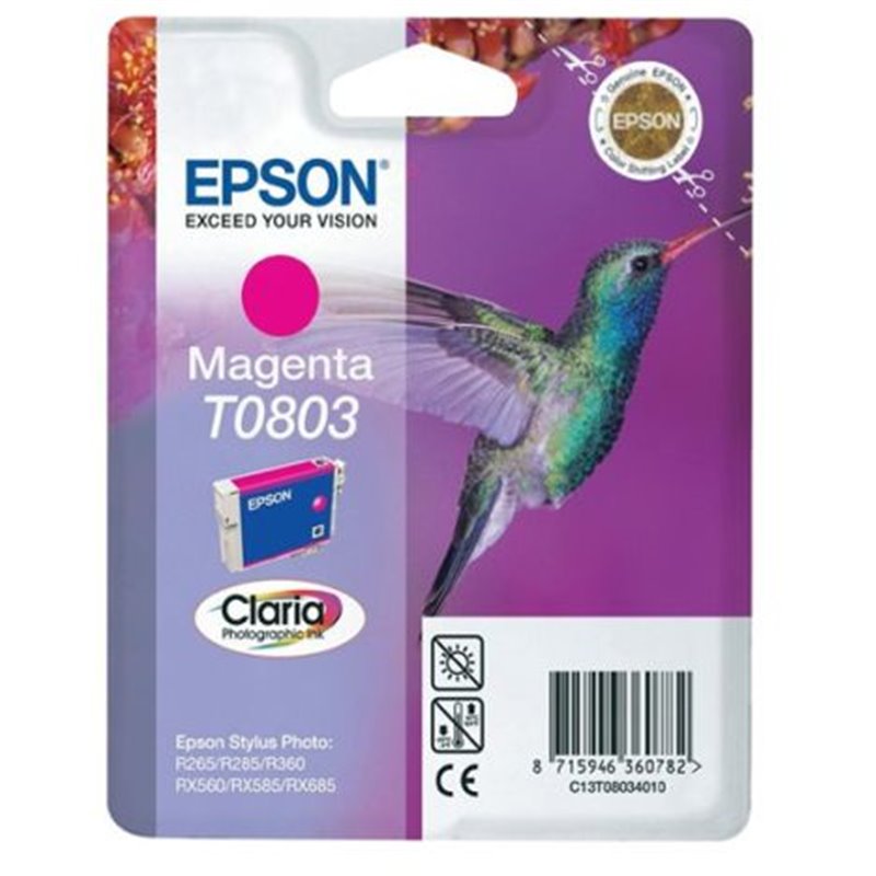 Cartucho Original EPSON T0803 Magenta - C13T080340B0 [ML-7,4][PAG-460]