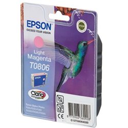 Cartucho Original EPSON T0806 Magenta claro - C13T080640B0 [ML-7.4][PAG-620]
