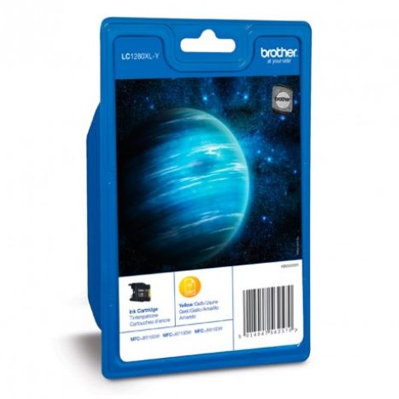 Cartucho Original BROTHER LC1280XL Amarillo - LC1280XLYBP [ML-60][PAG-1200]