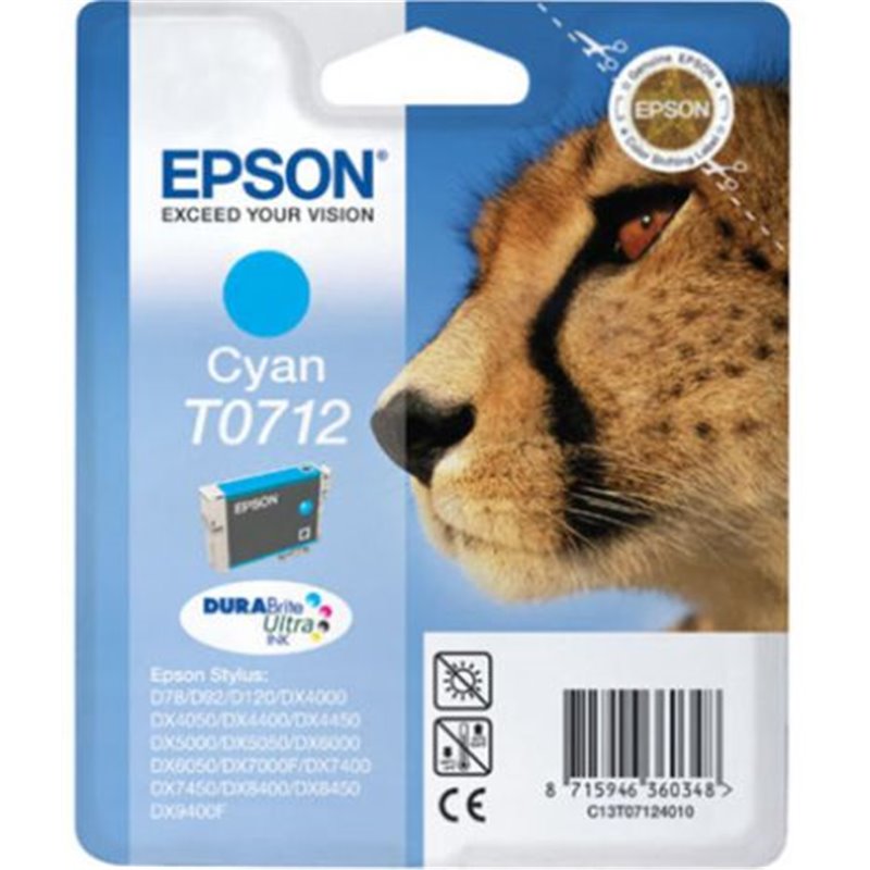 Cartucho Original EPSON T0712 Cian - C13T071240B0 [ML-5.5][PAG-280]