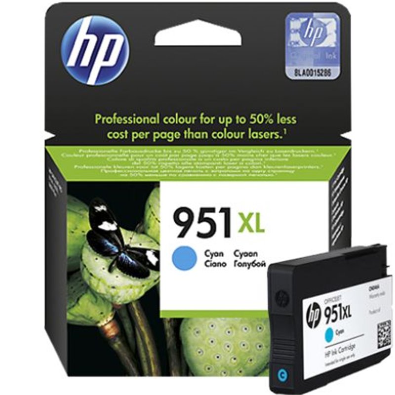 Cartucho  Original HP 951XL Cian - CN046AE [PAG-1500] [ML-24]