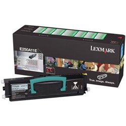Toner Original LEXMARK E250A11E Negro - E250A11E [PAG-3500]