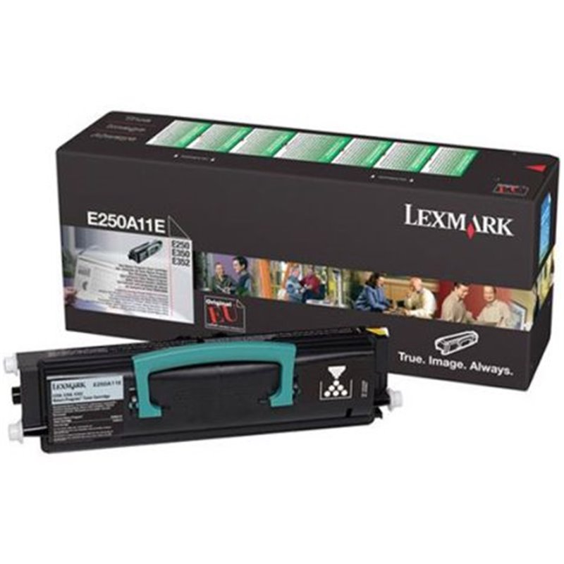 Toner Original LEXMARK E250A11E Negro - E250A11E [PAG-3500]