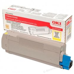 Toner Original OKI 43324421 Amarillo - 43324421 [PAG-5000]