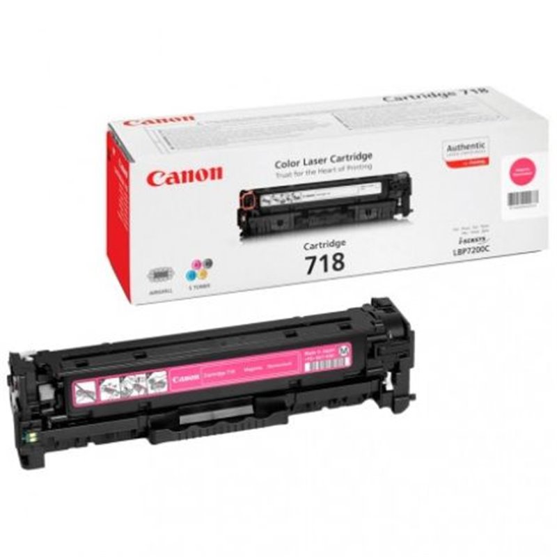 Toner Original CANON 718 Magenta - 2660B002AA [PAG-2900]