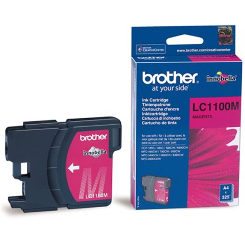 Cartucho Original BROTHER LC1100 Magenta - LC1100M [ML-5.5][PAG-325]