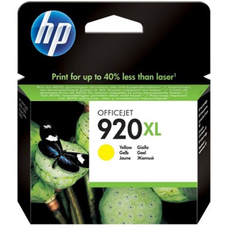Cartucho Original HP 920XL Amarillo - CD974AE [ML-6][PAG-700]