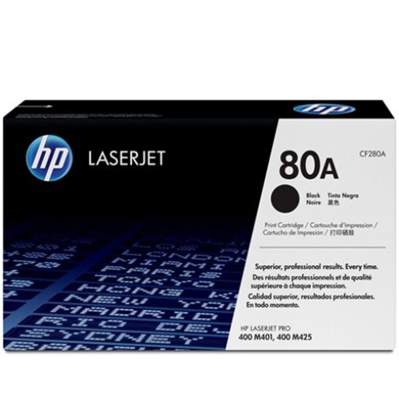 Toner Original HP 80A Negro - CF280A [PAG-2700]