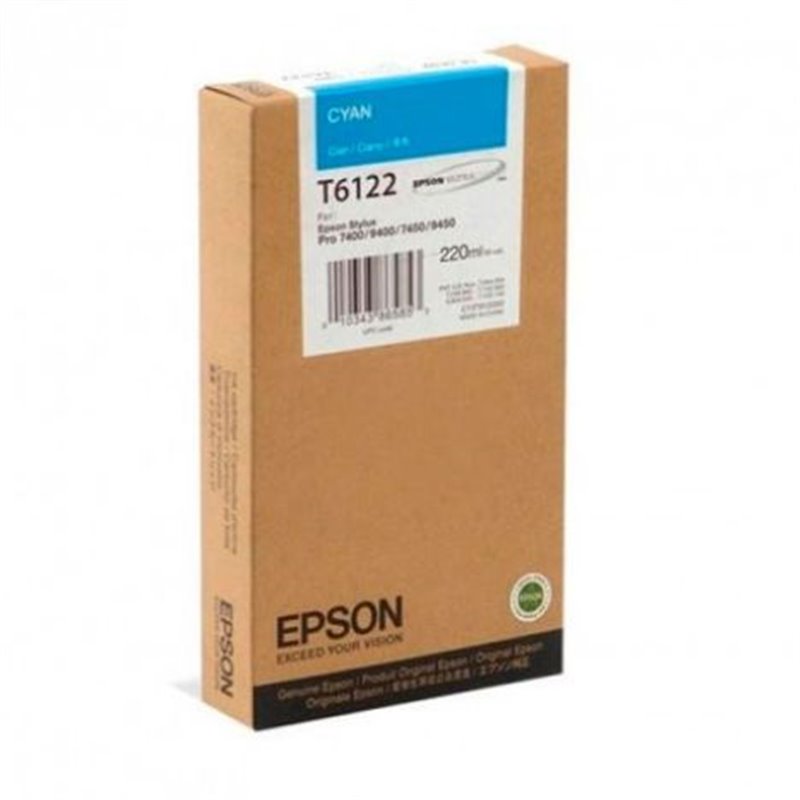 Cartucho Original EPSON T6122 Cyan - C13T612200 [ML-220]