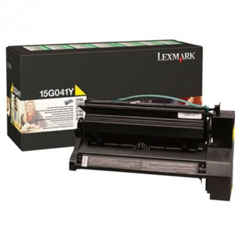 Toner Original LEXMARK 15G041 Amarillo - 15G041Y [PAG-6000]