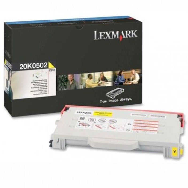 Toner Original LEXMARK 20K0502 Amarillo - 20K0502 [PAG-3000]