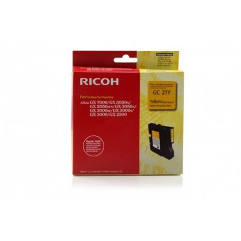 Cartucho Original RICOH GC21 Amarillo - 405535 [ML-58][PAG-1000]