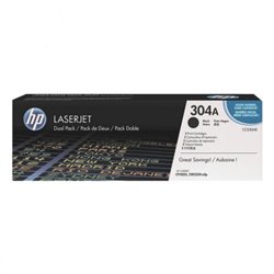 Pack 2 Toner Original HP 304A Negro - CC530AD [PAG-3500]