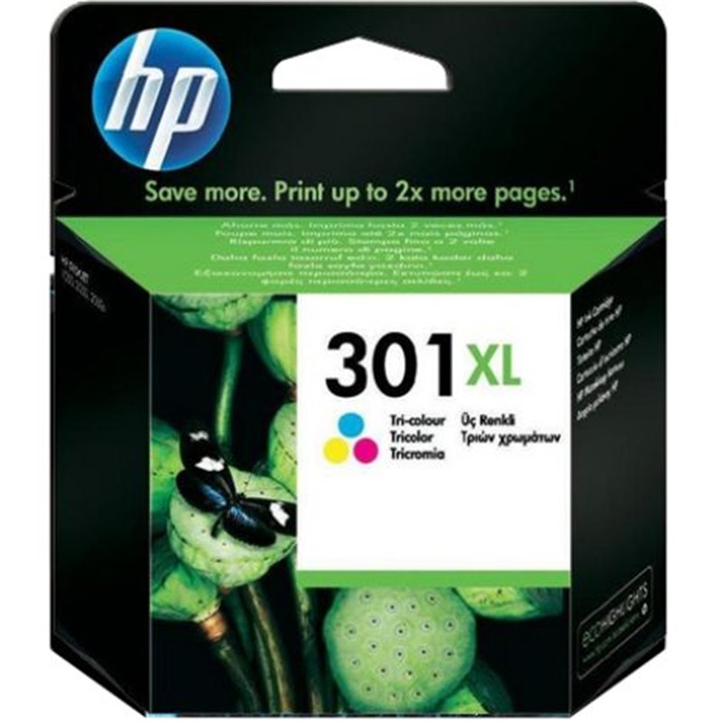 Cartucho Original HP 301XL Tricolor - CH564EE [ML-6][PAG-330]