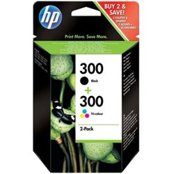 Pack Cartucho Original HP 300 BK+C+M+Y - CN637EE [ML-4][PAG-190]