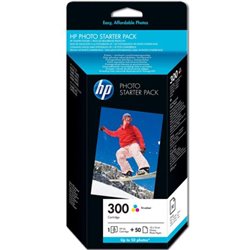 Papel Fotográfico Original HP 300 Value 10 x 15 50 Hojas - CG846EE