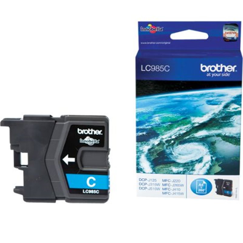 Cartucho Original BROTHER LC985 Cyan - LC985C [ML-4.8][PAG-260]