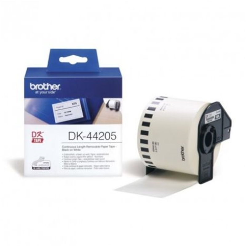 Cinta Continua Original BROTHER Removible 62 mm 30,48 m - DK44205