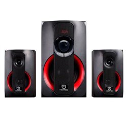 Altavoces HIDITEC H400 SPK010000 - 2.1 · BT/USB/SD · 40W · Negro/Rojo