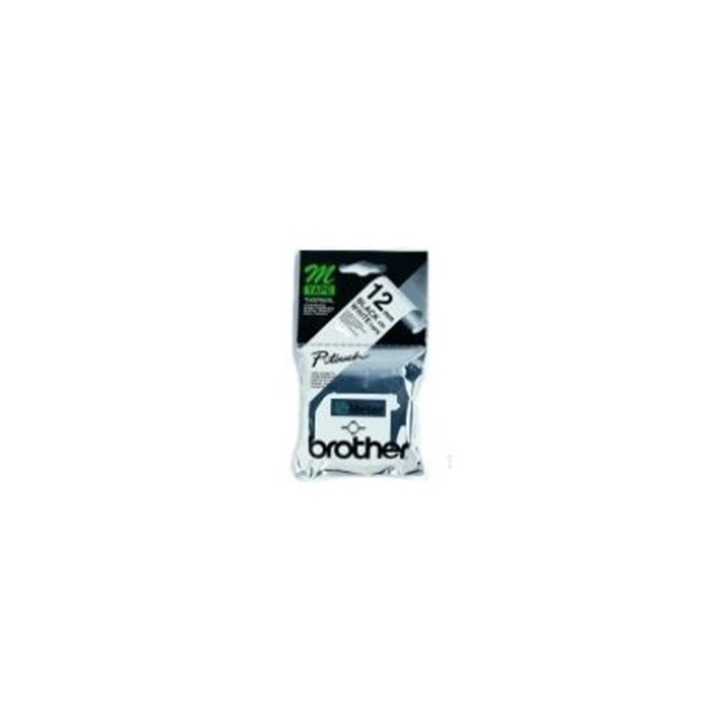 ORIGINAL BROTHER CINTA ROTULADORA NO LAMINADA NEGRO/BLANCO 8M 12MM/PT 65/85/110/55