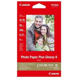 Papel Fotográfico Original CANON Plus 10 x 15 cm 260 gr 50 Hojas - 2311B003