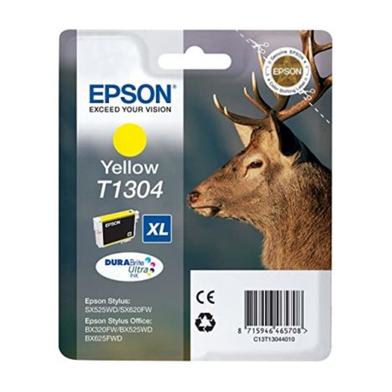 Cartucho Original EPSON T1304XL Amarillo - C13T13044010 [ML-10.1][PAG-765]