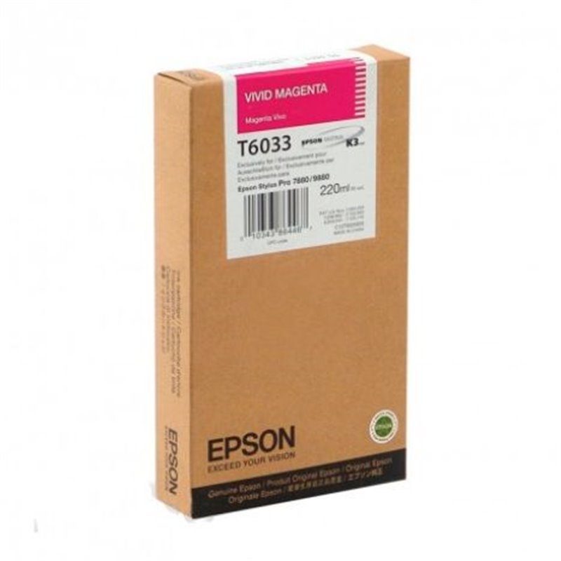 Cartucho  Original EPSON T6033 Magenta - C13T603300 [ML-220]