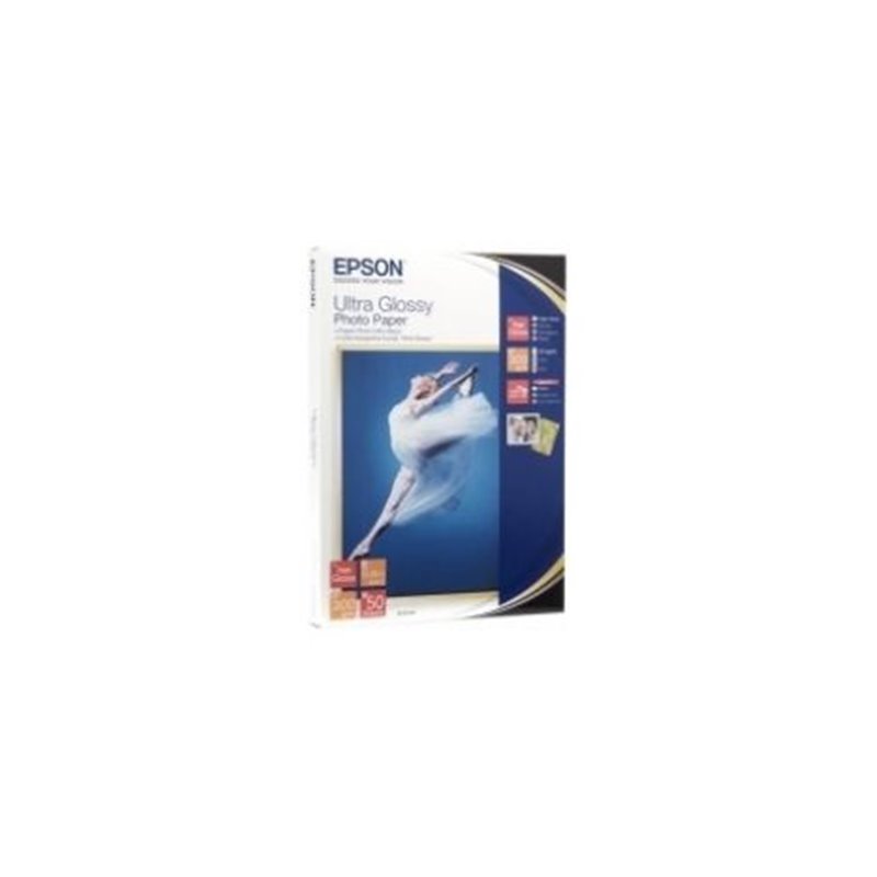 Papel Fotográfico Original EPSON Glossy Ultra 10 x 15 300 gr 50 Hojas - C13S041943