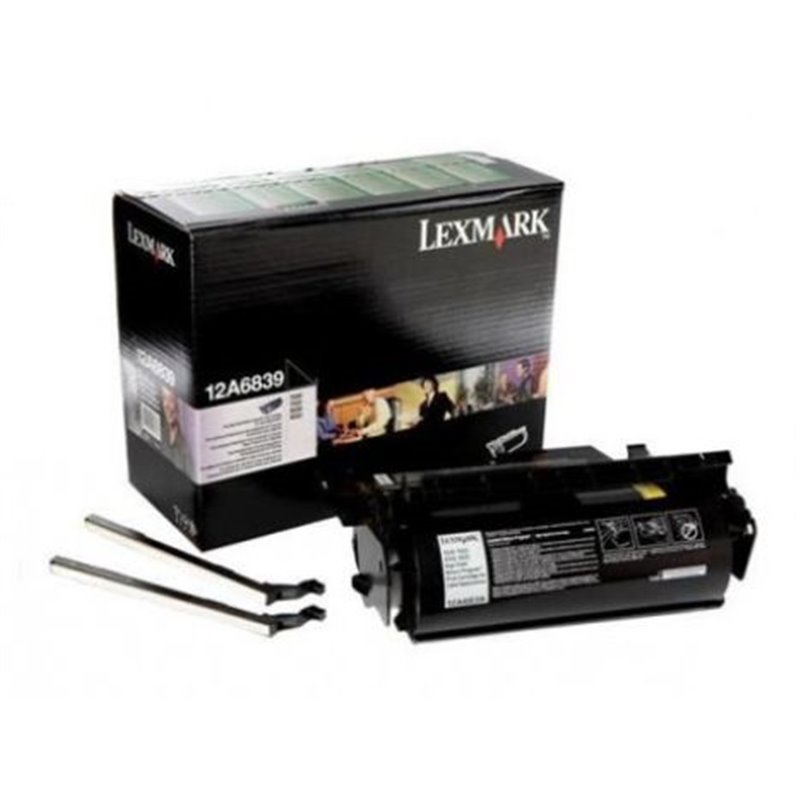 Toner Original LEXMARK 12A6839 Negro - 12A6839 [PAG-20000]