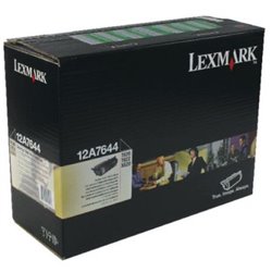 Toner Original LEXMARK 12A7644 Negro - 12A7644 [PAG-30000]