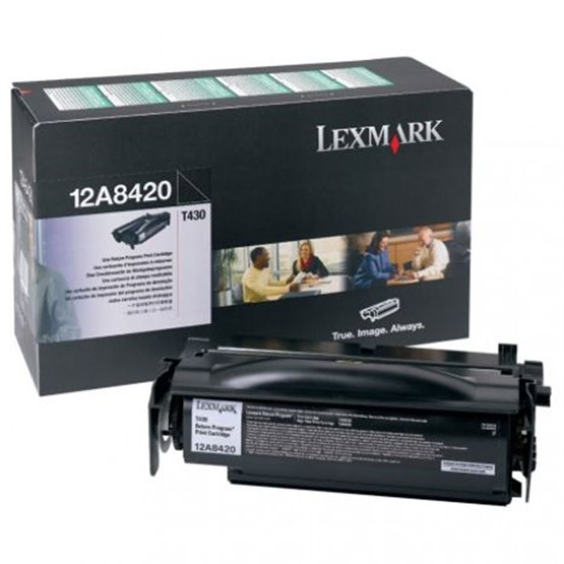Toner Original LEXMARK 12A8420 Negro - 12A8420 [PAG-6000]